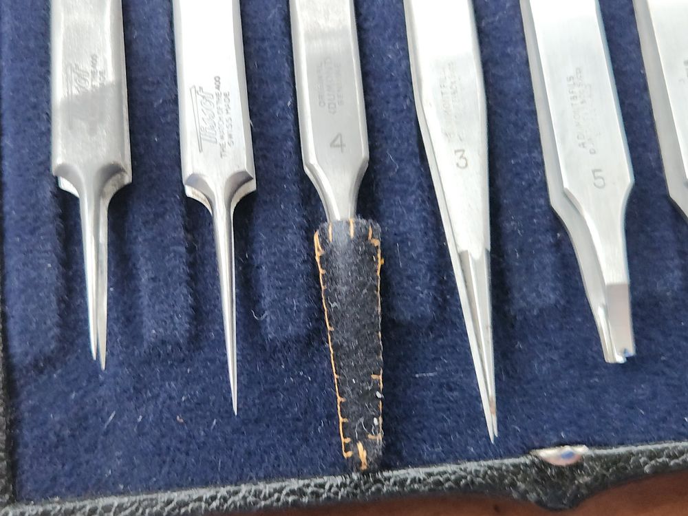 Brucelles Horlogerie A. DUMONT N°7 Pointe Courbe - Swiss Made Inox - Neuf Avec étiquettes - Outil Professionnel