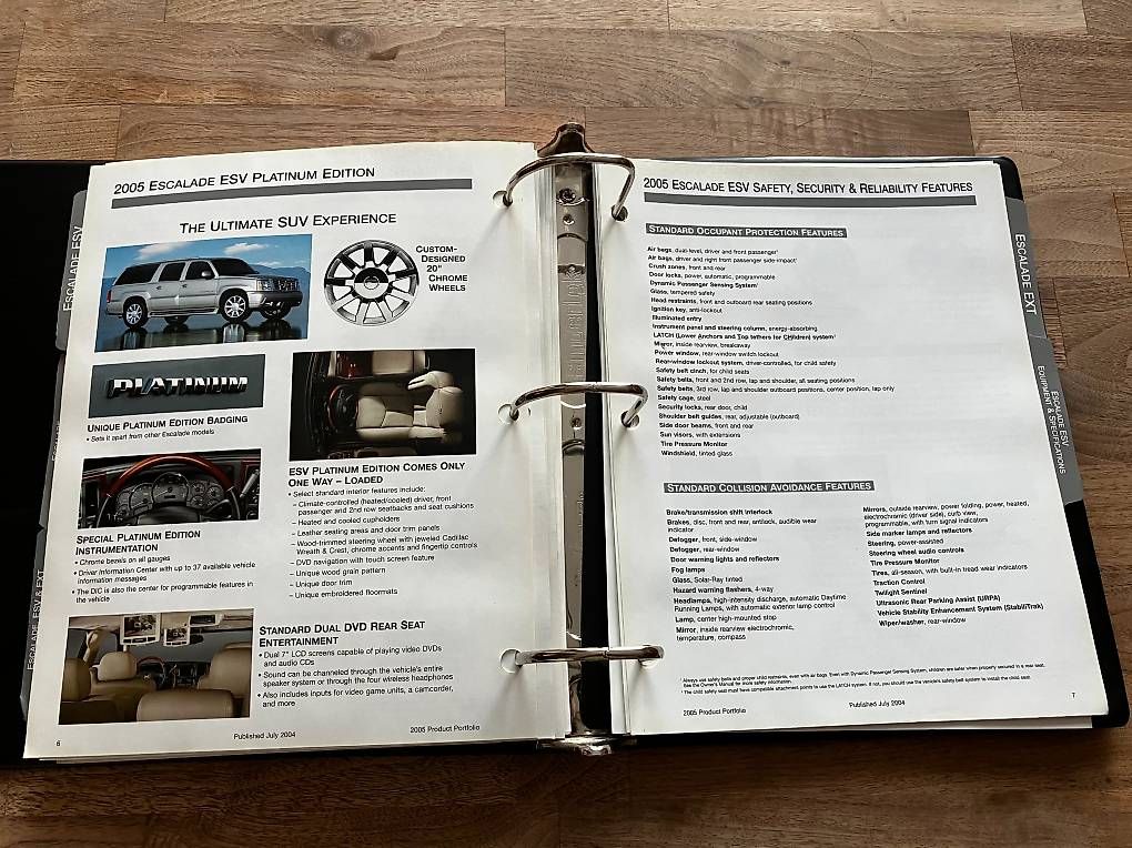 Album: Cadillac Salesordner – Usato da Siebnen venduto da moparperform 1