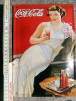 Coca-Cola (Blechtafel)  Original  29,5 x 19,5cm    ©'2007