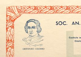original SA CIRCOLO CRISTOFORO COLOMBO 1946 Busto Arsizio