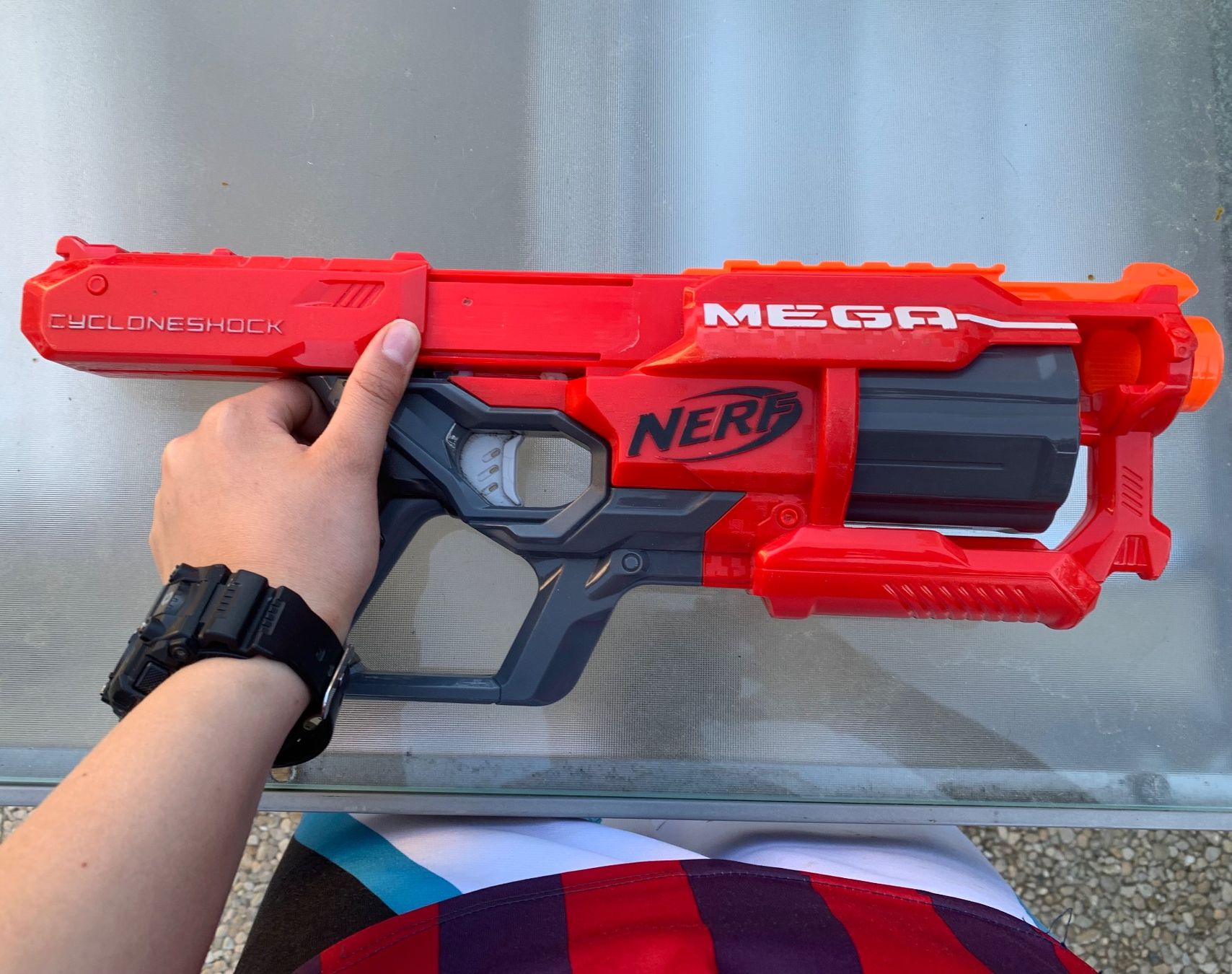 Nerf Giocattoli: 2 NERFs 1.nerf elite: Strongarm und 2.nerf mega: Cycloneshok – Usato da Unterlangenegg venduto da zddn3 3