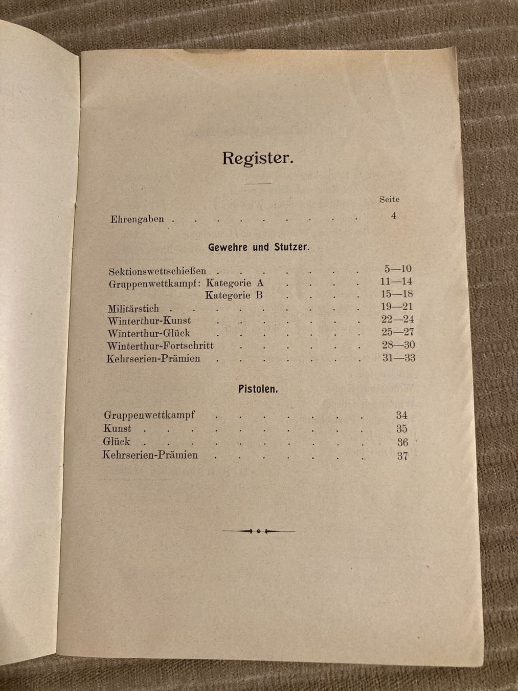Documenti: Absend-Liste Standschiessen Winterthur 1909 – Usato da Brütten venduto da Hst1 1