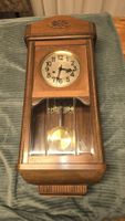 Wanduhr Holzgehäuse Dom Gong Pendel mechanisch gebraucht
