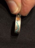Silberne Creole, Handarbeit, Vintage Schmuck Einzelstück