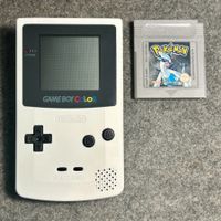Gameboy Color Weiss + Pokemon silber auf Deutsch 1#