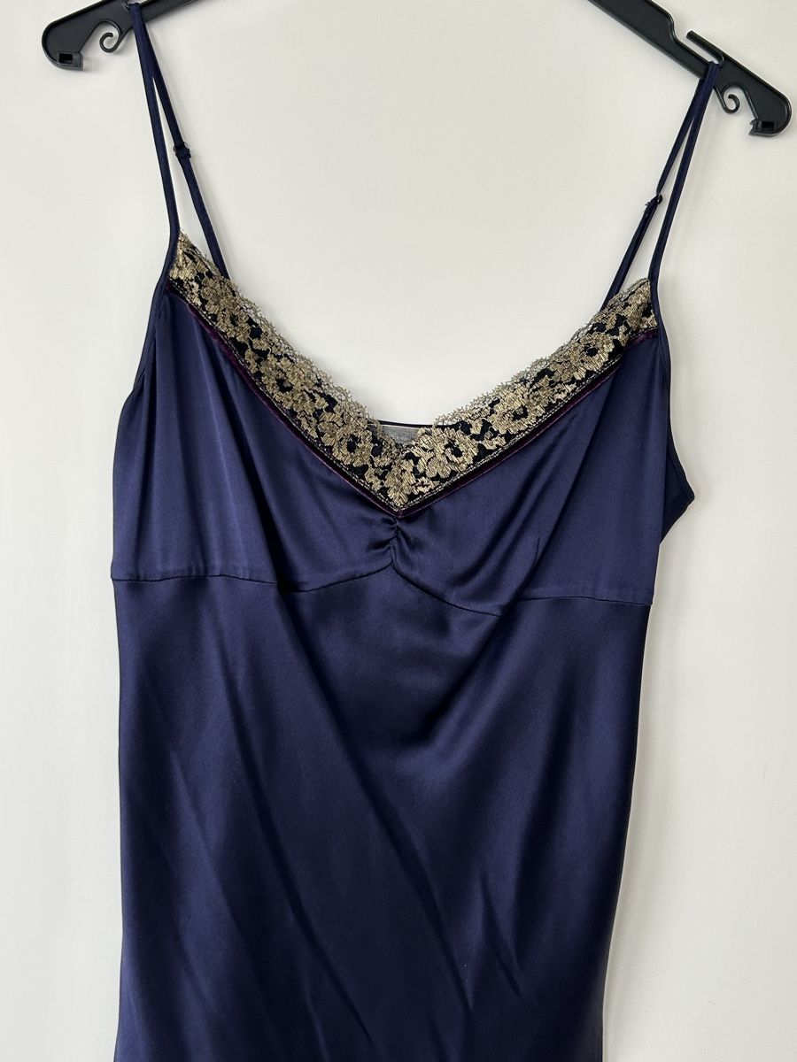 Dorothee Schumacher Top: Top violettblau D. Schumacher Gr. S – Usato da Reinach BL venduto da meinstil