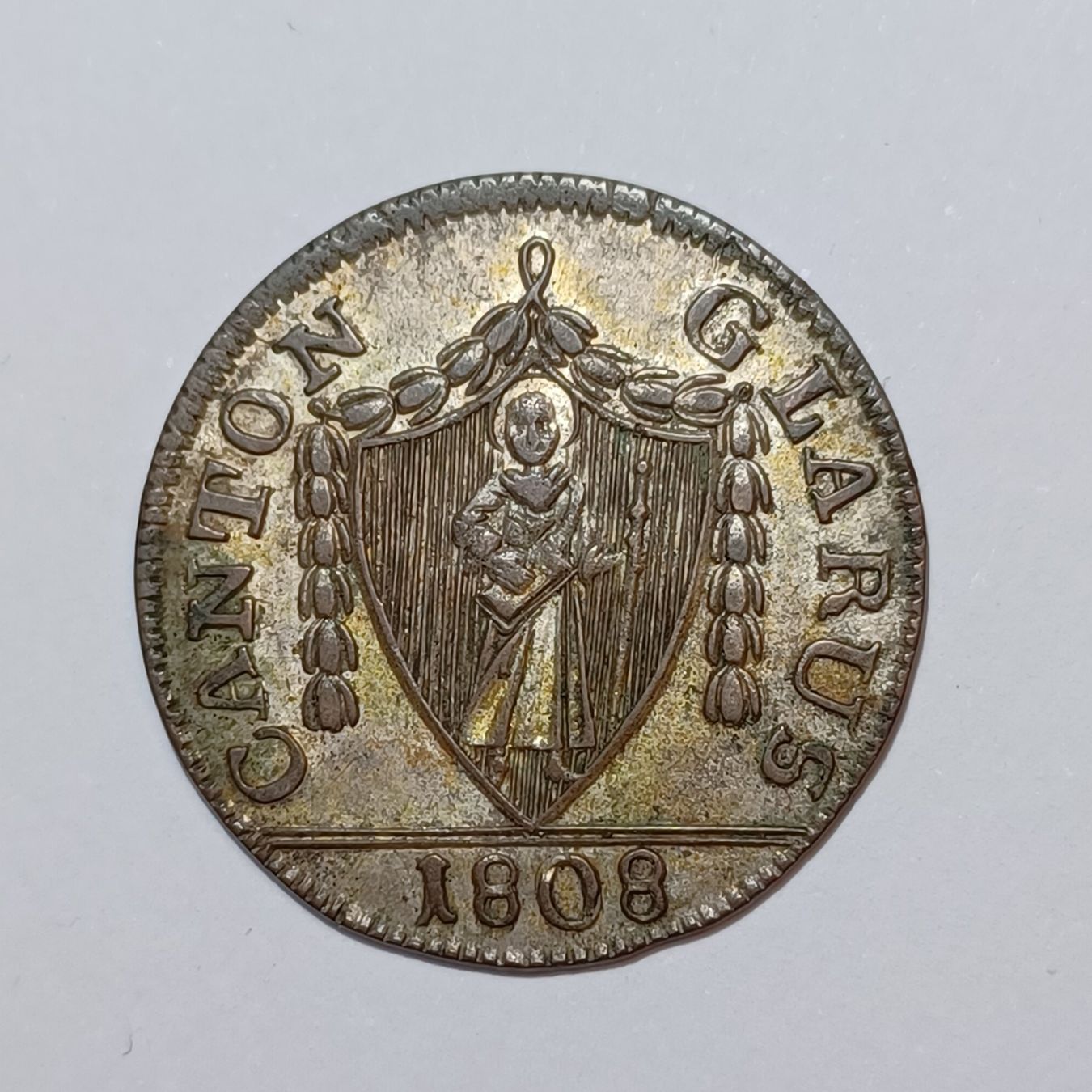 Tutti le monete: 3 Schillinge 1808 Glarus vz – Usato da Pfäffikon ZH venduto da Schweizer_Muenzen