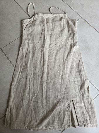 Kleid, Gr. XS, *sandfarben* ONLY, Sommerkleid, Rock, Leinen/