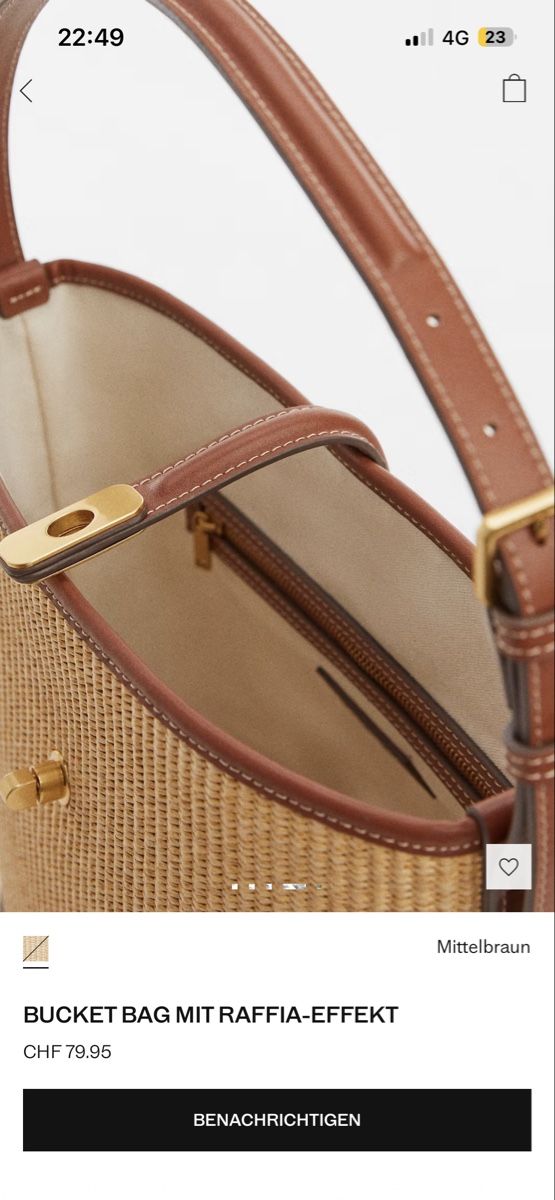 Mango Borse da donna: Bucket Bag Raffia-Effekt Mango Damen – Nuovo (secondo la descrizione) da Zürich venduto da sellingmystuff1 3