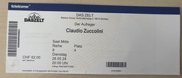 Ticket Claudio Zuccolini 28.5. Wohlen