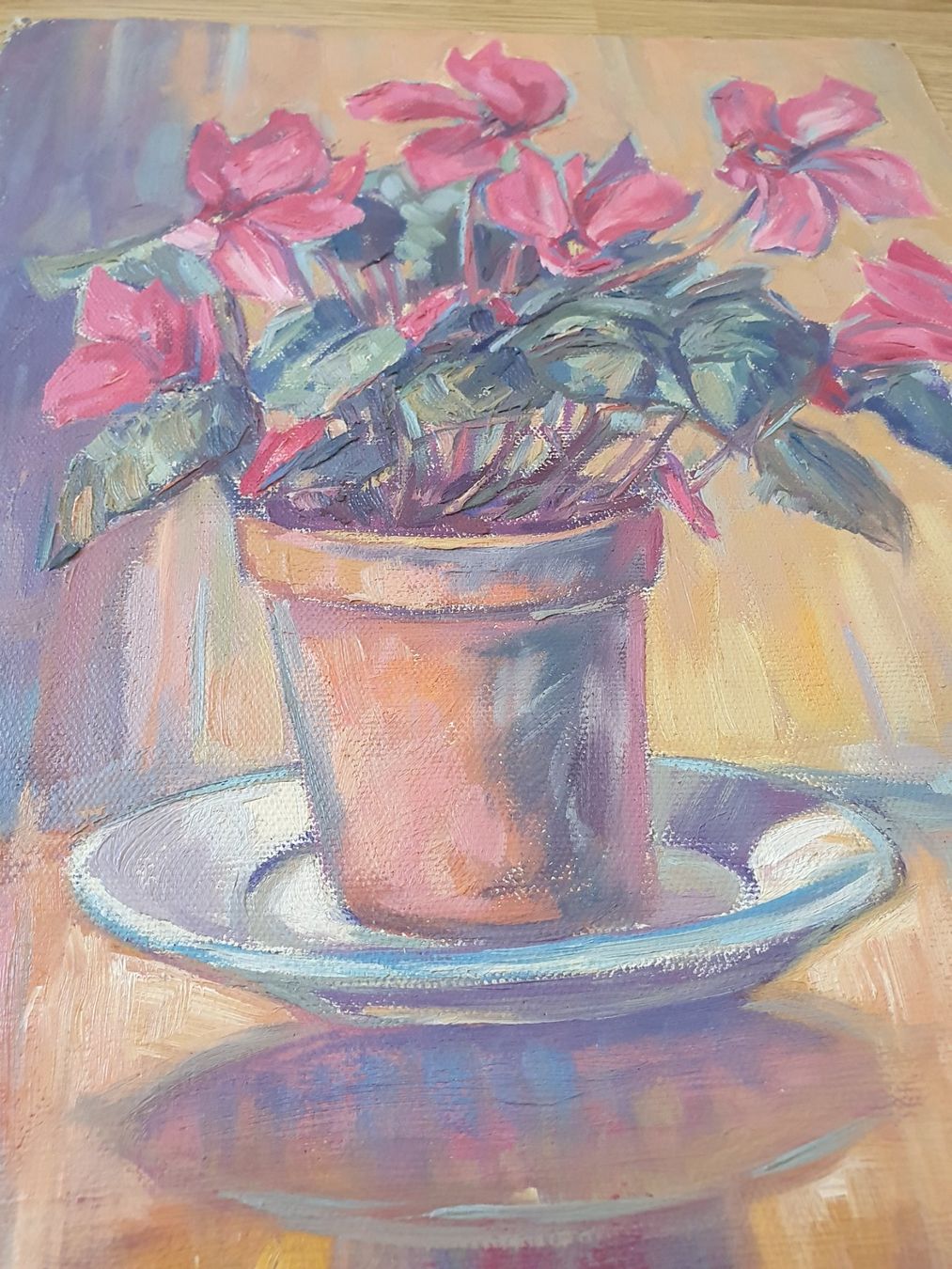 Dipinti: Ölbild Ölgemälde Stilleben Blumen – Usato da Basel venduto da suberi_Sach 5