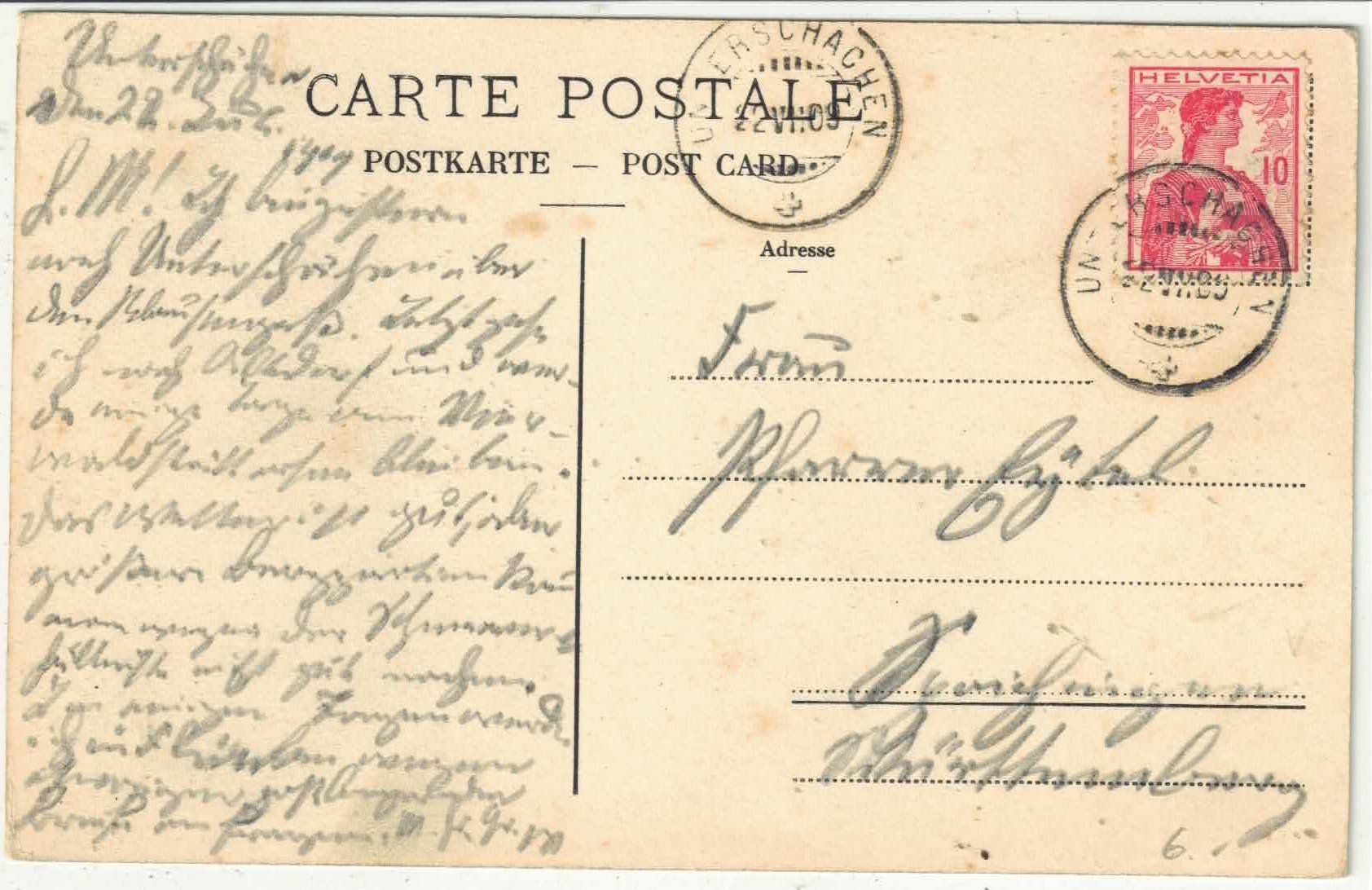 Cartoline postali: Unterschächen - Klausenstrasse – Usato da Ettingen venduto da Kartenplanet 1