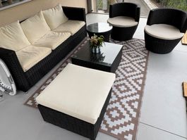 Hochwertiges polyrattan Lounge-Garten-Set