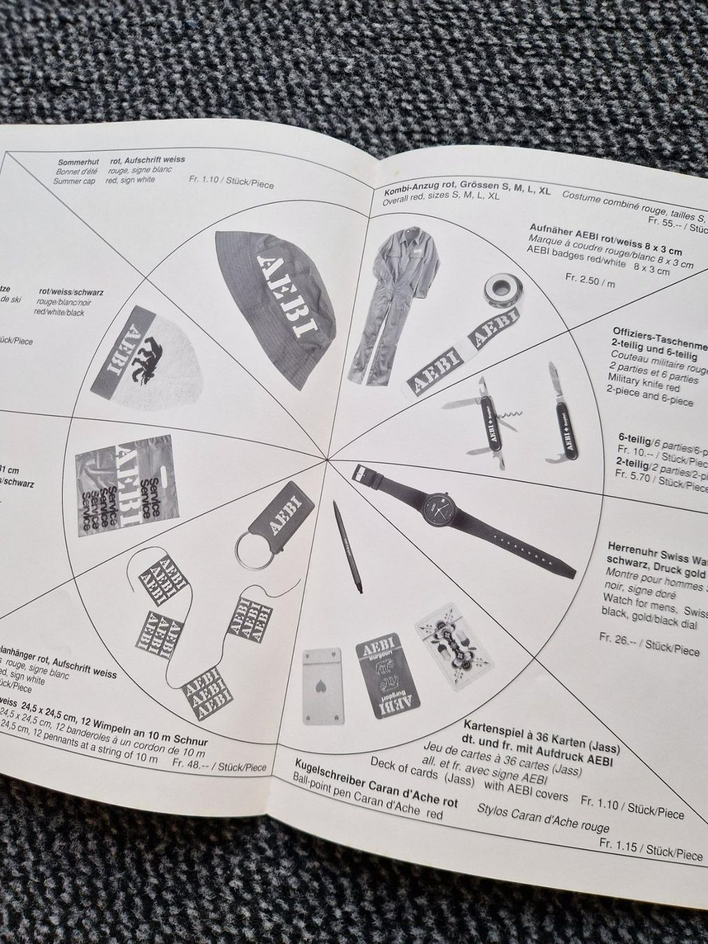 Aebi Trattori: Original Aebi Werbematerial Liste – Usato da Dürnten venduto da Bachtel84 1