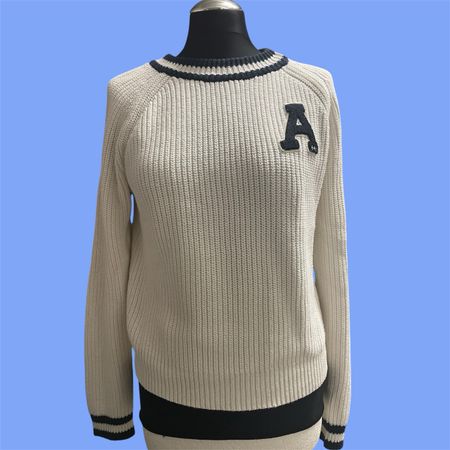 Abercrombie & Fitch Pullover weiss Grösse S gestrickt