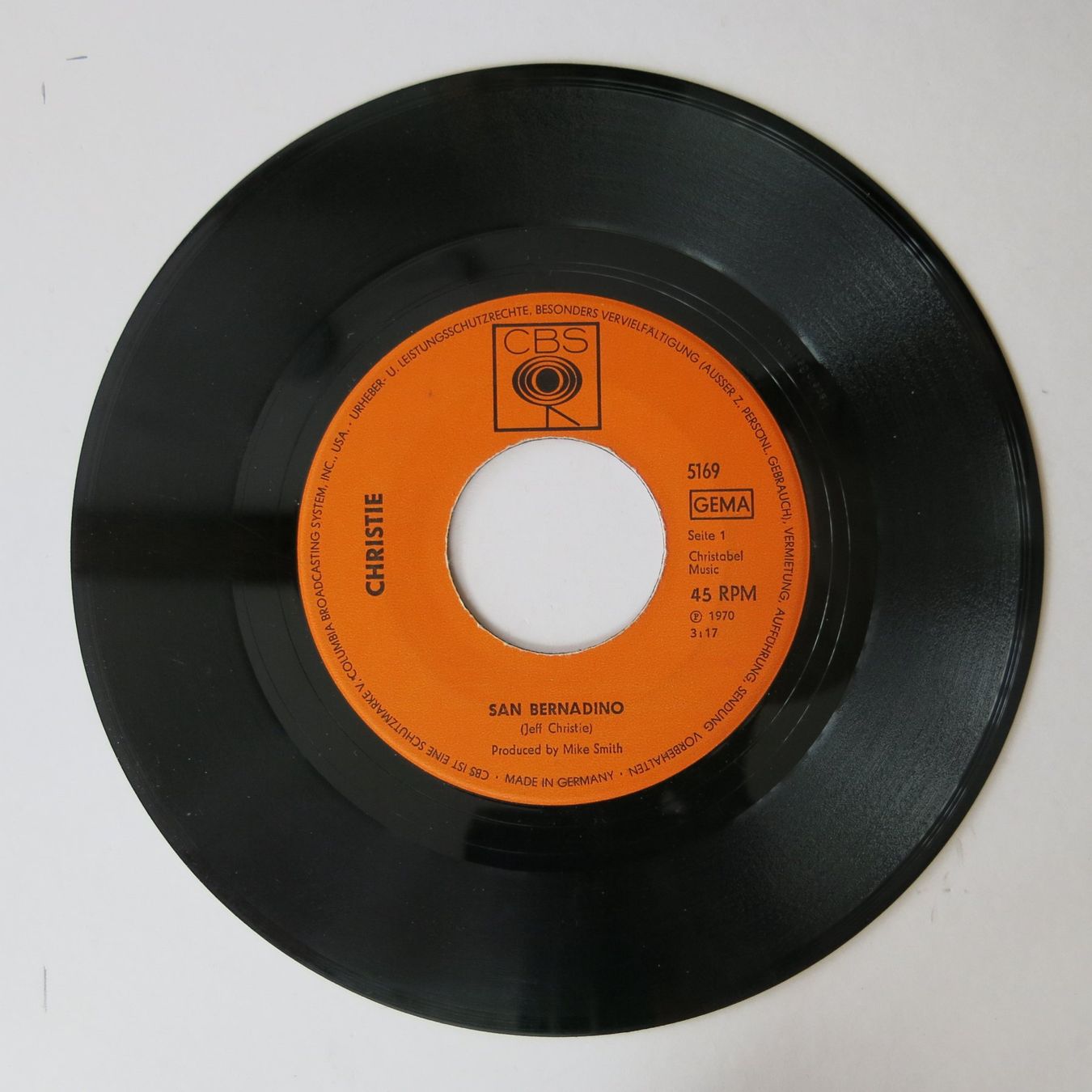 Dischi in vinile: Vinyl-Single 7" Christie – Usato da Bözen venduto da Keramik22 2