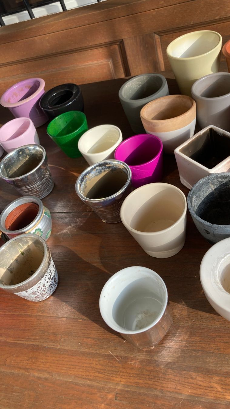 Pots de fleurs: Blumentöpfe Keramik gemischt – D'occasion à Zwingen par Hugom 4