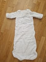 Winterschlafsack 110 cm/ abnehmbare Ärmeln/ sehr warm/ weiss