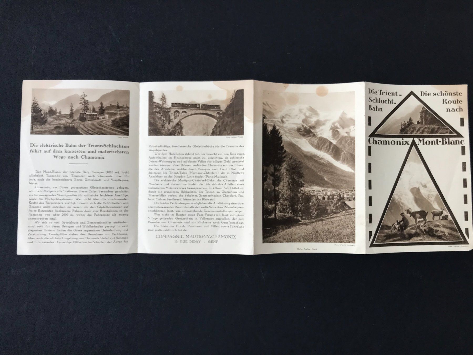 Documenti: Prospekt alt Chamonix Mont Blanc Bahn – Usato da Wettingen venduto da Bonanza69 2