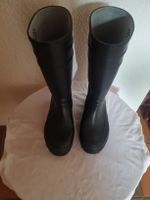 Schwarze Gummistiefel, Grösse 37, ideal für Regenwetter