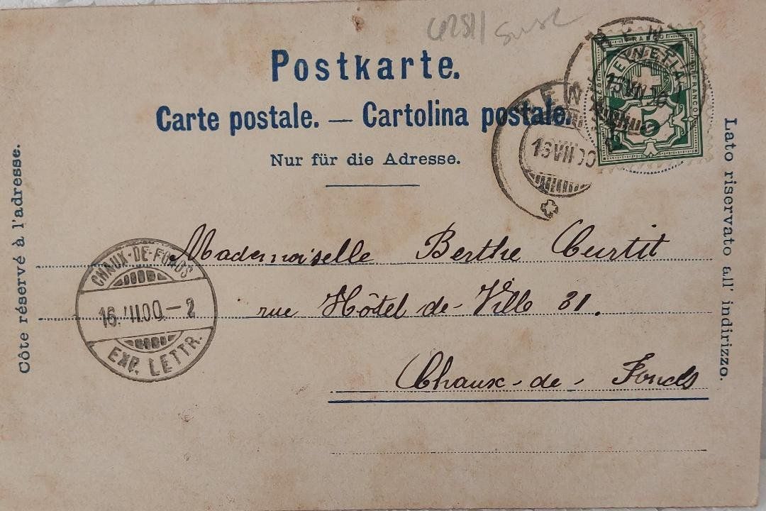 Cartoline postali: SOLOTHURN - Einsiedelei St. Verena -1900 – Usato da Delémont venduto da Domdom1 1