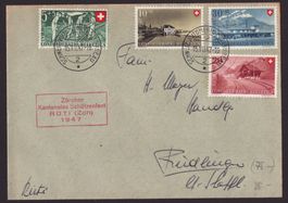 1947 Série sur enveloppe Automobil-Post-Bureau 2