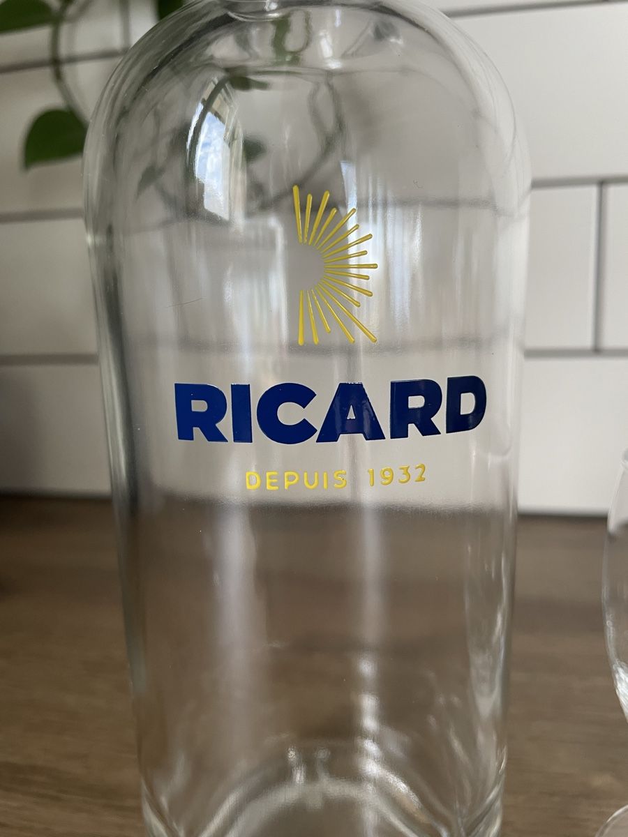 Ricard Caraffe: Carafe et verre Ricard – Usato da Lonay venduto da ju-71 1