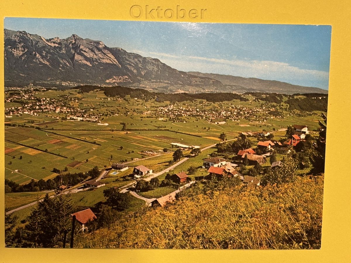 Cartoline postali: AK von Planken mit Bergpanorama – Usato da Rümlang venduto da Kartenpost1