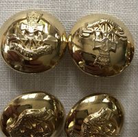 8 Stk. Knöpfe goldfarben