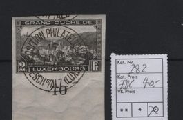 Luxembourg FDC 1935 gestempelt Nr. 282 ungezähnt sehr schön