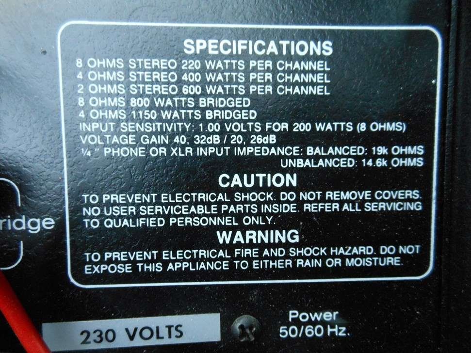Amplificatori: Ampli Final "Crest 3001" – Usato da Biel/Bienne venduto da Todt01 3