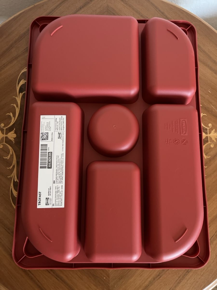 Ikea Behälter & Ähnliches: Trofast Einsatz mit Fächer in Rot – Gebraucht aus Dübendorf von Gfenni 1