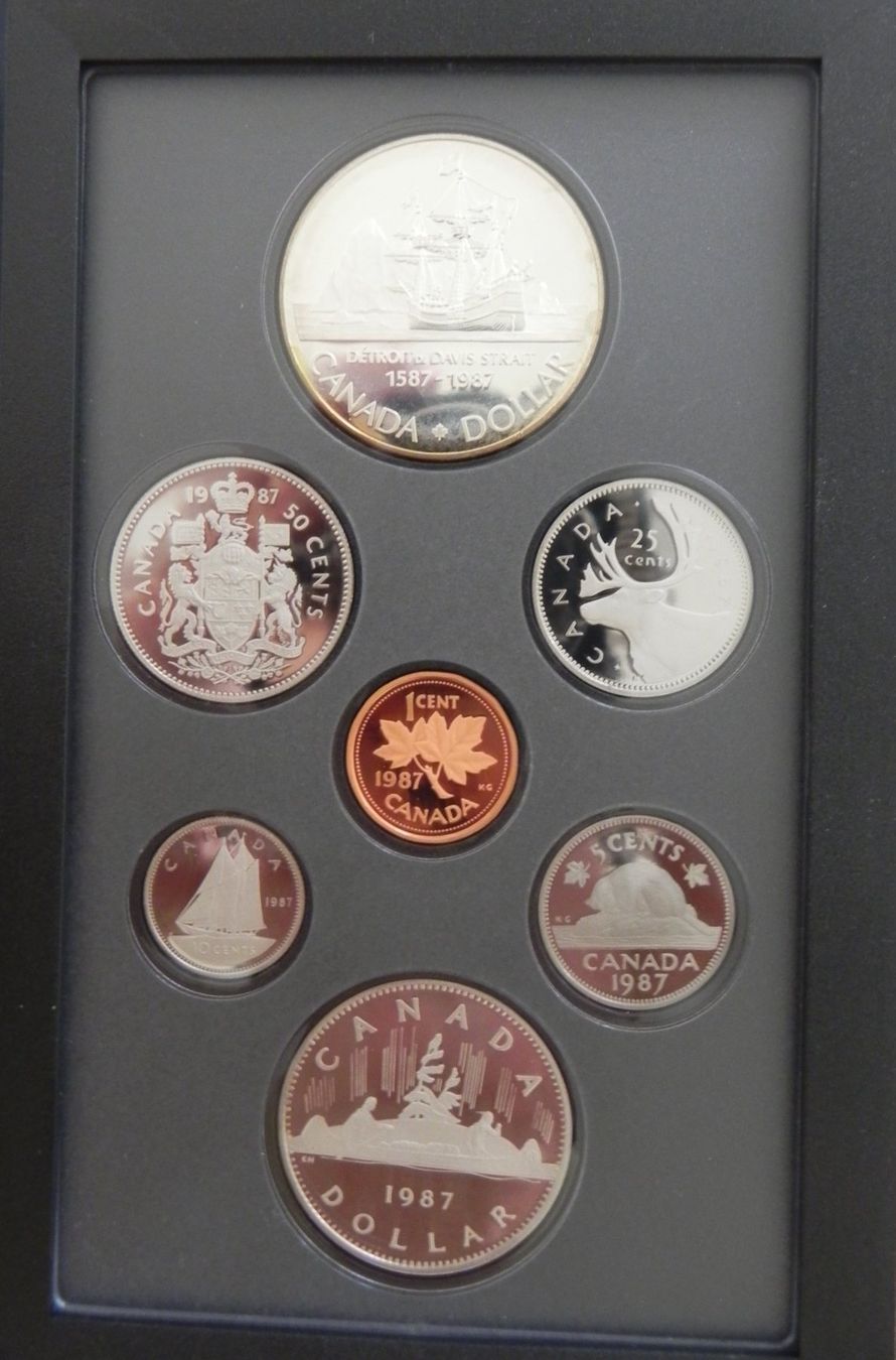 Toutes les monnaies: Original Münzenset - Mintset- Canada 1987 Proof - PP – Neuf avec emballage d'origine à Biel/Bienne par Gogolozi 3