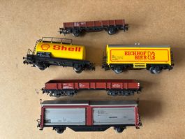 5x Marklin Guterwagen