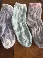 3x Kuschelsocken - flauschig weich-Wohlfühlen- Zeit für Dich