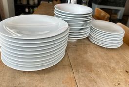 Alessi Teller 3x 10er Set Weiss Porzellan Top Zustand