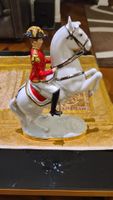 Porzellanfigur Reiter gold dekoriert, von Gerold Porzellan