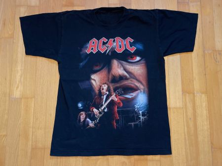 Vintage Y2K T-Shirt ACD Double Print Sz L