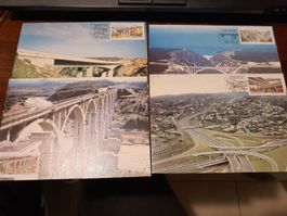 Collection de cartes postales ponts du monde - vintage!