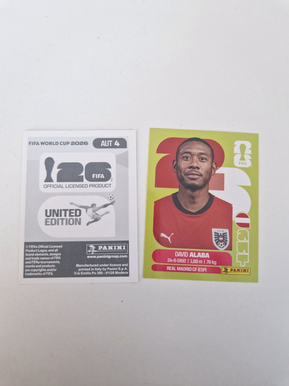 Panini Cartes à collectionner: Panini Sticker AUT4 – Neuf (Voir description) à Stüsslingen par white_angel86