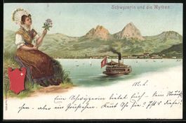 Litho Schwyz, Schwyzerin und die Mythen