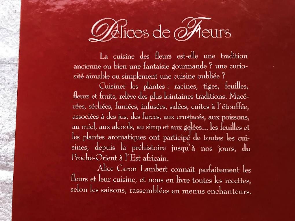 Libri: Délices de Fleurs - Alice Caron Lambert – Usato da Estavayer-le-Lac venduto da mar_2s6b 1
