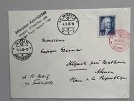 1935 1.Winteralpenpost Julier  PJ Nr. 72