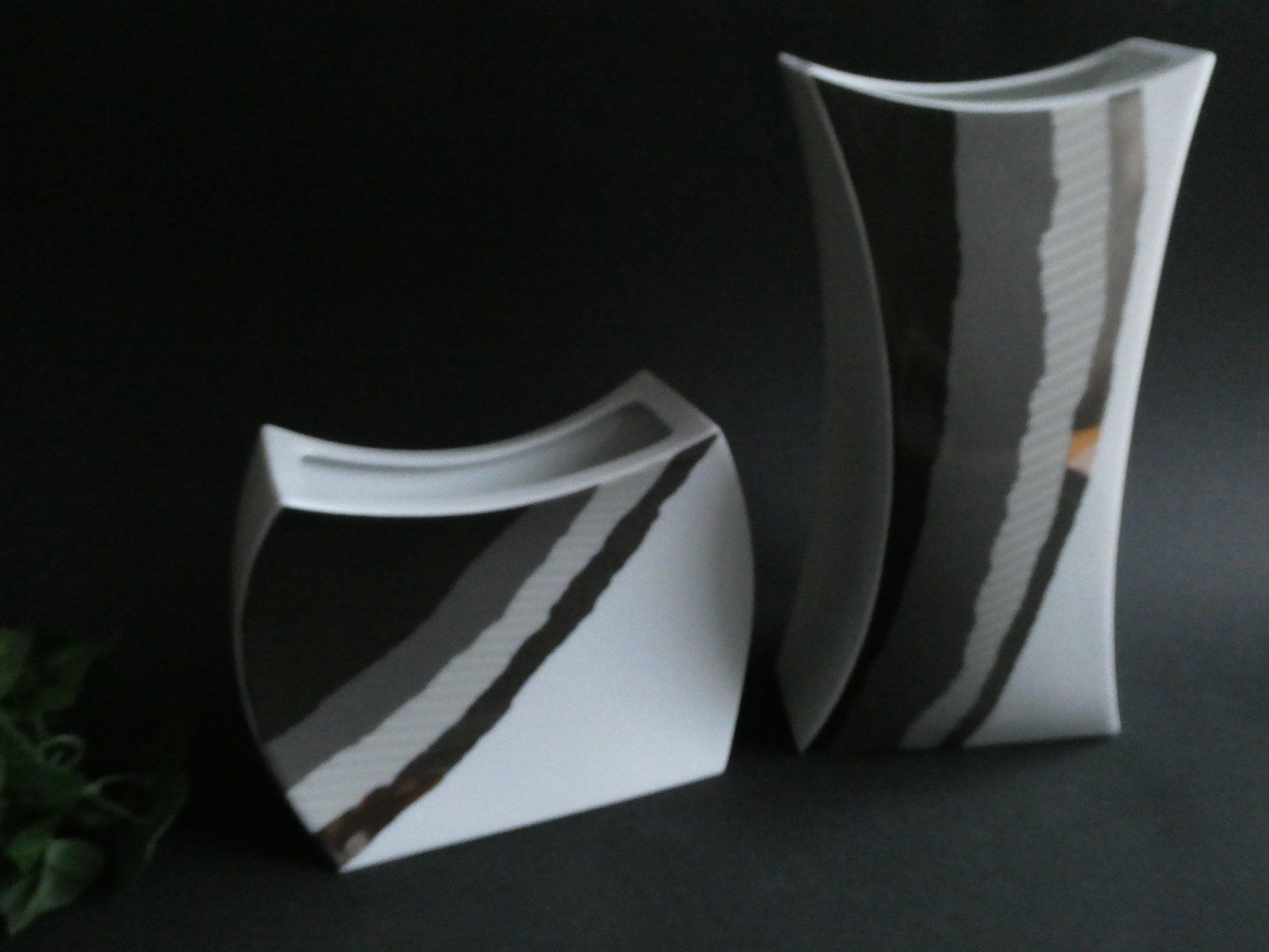 Rosenthal Vasi & Recipienti: 2 Rosenthal Vasen Design von J.V.D. VAART - Studio Line – Nuovo (secondo la descrizione) da Zürich venduto da ursinas-shop