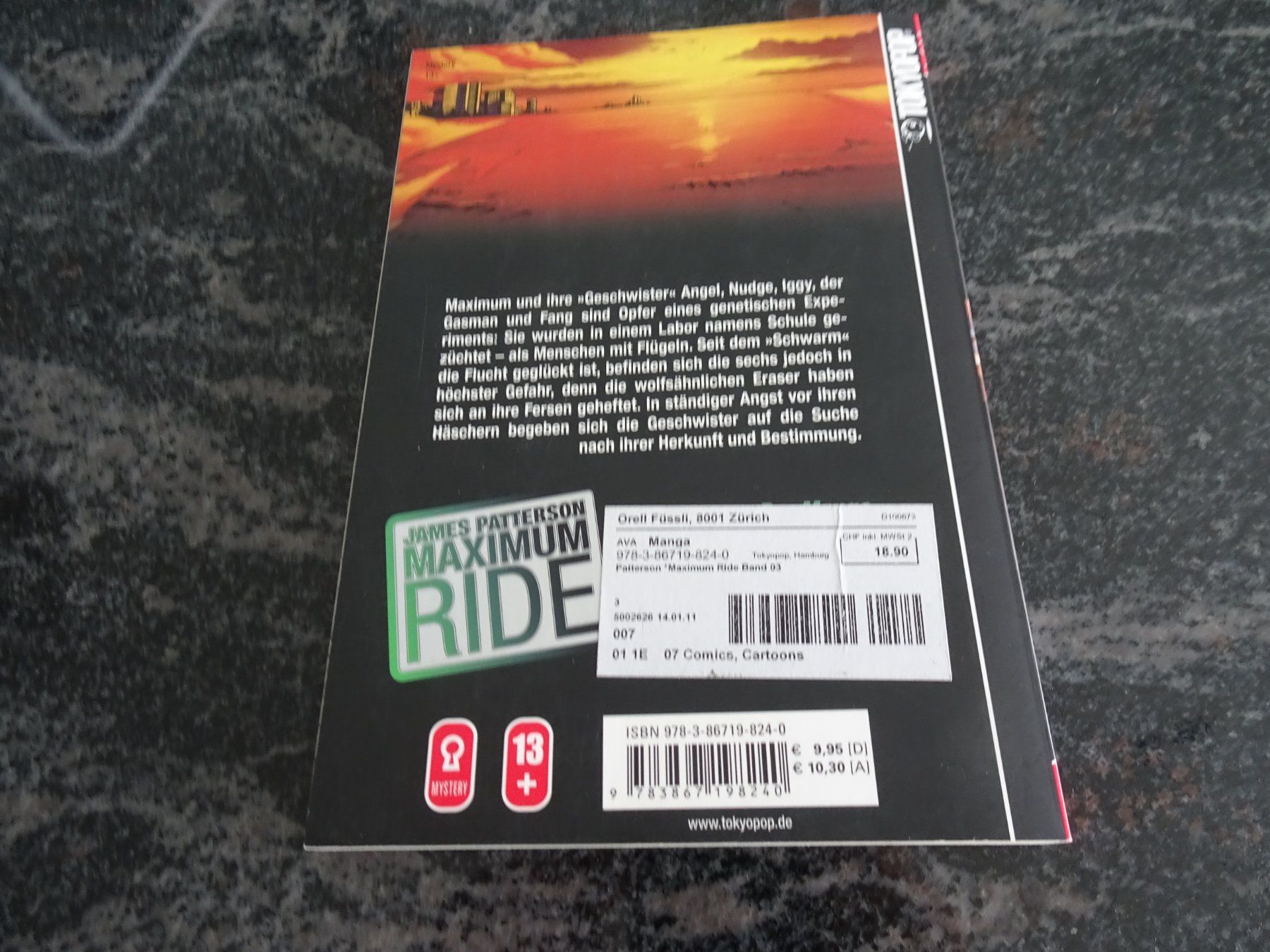 Fumetti: Maximum Ride 3 Manga - James Patterson - JU – Usato da Zürich venduto da Roulet 1