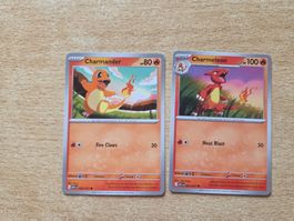 Pokemon Charmander and Charmeleon Ascend Heroes NM EN