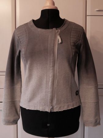Veste grise zippée BOGNER, idéale pour la mi-saison - M