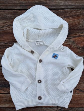 Baby Strickjacke Grösse 62 in Crème