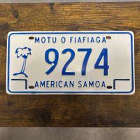  🇺🇸 U.S. Autoschild, American Samoa 9274 - ORIGINAL 