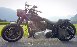 Custom Harley, Fat Boy Special mit ABS, schwarz matt